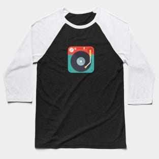 Retro Vinyl Turntable Baseball T-Shirt